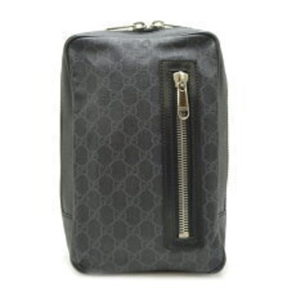 Gucci Body Bag Slightly base shoulder strap Waist GG Canvas Black